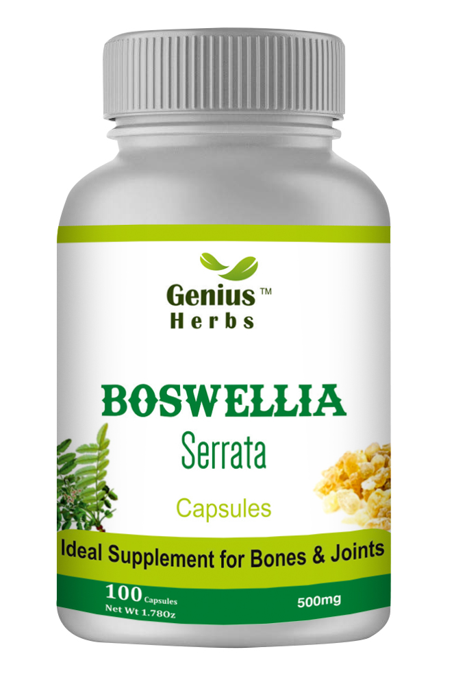 Genius Herbs Boswellia serrata capsules 100s Pack - Country Drug store
